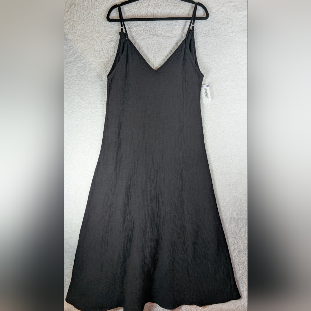 Black Cotton Summer Dress